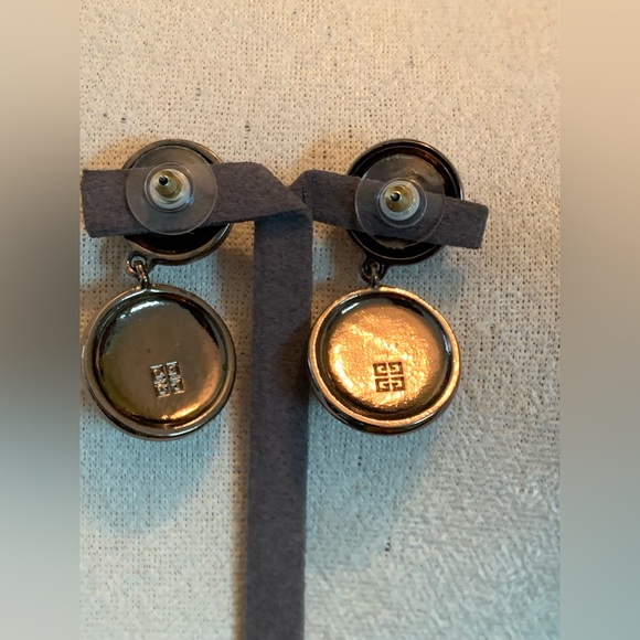 Givenchy Bronze Tone Faux Pearls and Rhinestones Necklace and Earring Set - Picture 7 of 10